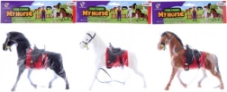 Plastični konjić sa semišnom površinom 16 cm