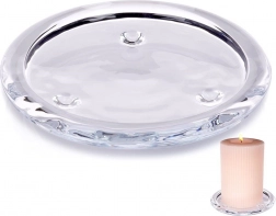 Stakleni podložak za svijeće 10 cm