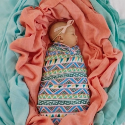 Tommy Lise muslin pelena od organskog pamuka Ethnic Festive 120 × 120 cm