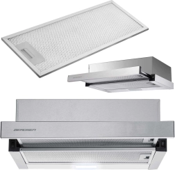 Teleskopska kuhinjska napa 50 cm inox BERDSEN BT-233 s LED osvjetljenjem