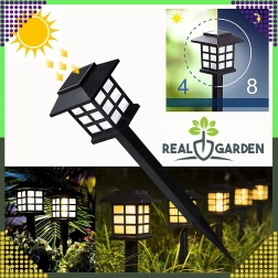 Solarne vrtne lampe lampioni, za zabijanje, set 2 kom