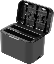 Punjač i kućište za baterije i memorijske kartice za Insta360 X4 - crne