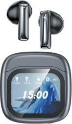 Bežične slušalice AWEI TP100 Bluetooth 5.4 TWS s ENC i LCD zaslonom – crna