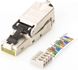 Modularni konektor RJ45 DIGITUS kat. 6A, PoE+, 10GbE, STP, oklopljen, metalni, bez alata