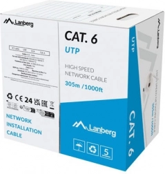 Kabel LAN UTP kategorija 6, 305m CCA, sivi, Fluke Prošao