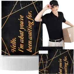 Kurirske folijske poštanske omotnice 255 × 370 mm crne, 50 kom