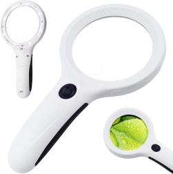 Ručno povećalo s povećanjem 4x i 8 LED UV dioda