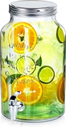 Stakleni dozator za napitke s pipcem 6,2 l