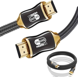 HDMI 2.1 ultra brzi kabel 8K 60 Hz, 4K 120 Hz, pozlaćeni konektori, 3 m