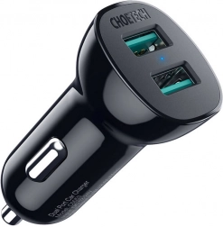 Auto punjač Choetech s 30 W QC 3.0 i dva USB porta