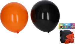 Baloni za Halloween 30 cm – set 10 kom, crni i narančasti