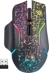 bežični gaming miš Defender Oneshot s RGB pozadinskim osvjetljenjem 3200 DPI