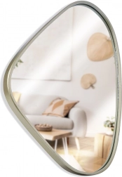 Zidno ogledalo zlatno 28 × 40 cm