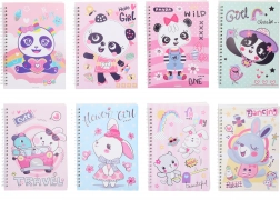 Linirani spiralni blok 14,5x20,5 cm, 80 stranica