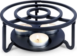 Metalni grijač za čajnik, crni