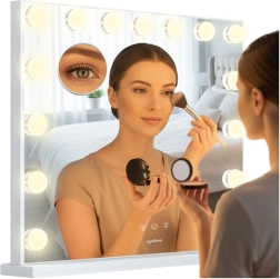 Kozmetičko LED ogledalo Soulima 58 × 46 cm s regulacijom osvjetljenja