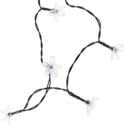 Solarni vrtni svjetlosni lanac cvjetići 7 m, 50 LED, multicolor