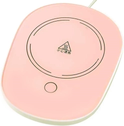 Električni grijač za šalicu ružičasti