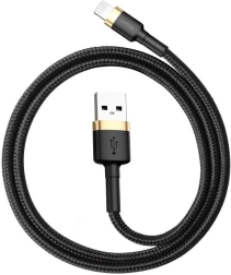Baseus Cafule punjač i podatkovni kabel USB – Lightning 2 m, zlatna/crna