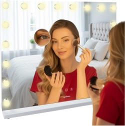 Kozmetičko LED ogledalo SOULIMA 80 × 62 cm s regulacijom svjetline i boje