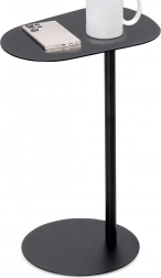 Metalni bočni konferencijski stolić, crni, 35 × 25 × 53 cm