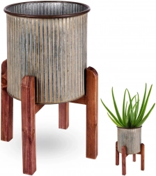 Metalna tegla za cvijeće s postoljem 27 × 39 cm