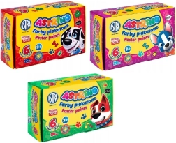 Školske boje za plakate 6 boja 20 ml ASTRINO ASTRA