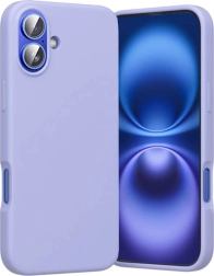 Silikonska futrola s MagSafeom za iPhone 16 – Vention, lila