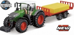 Bburago 10 cm poljoprivredni traktor Fendt 1050 s prikolicom za bale