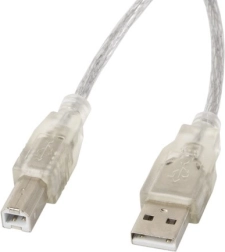 USB 2.0 kabel AM-BM 3M proziran