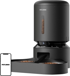 Petlibro dozator hrane Granary s kamerom i dvostrukom zdjelicom, 5 l (crni)