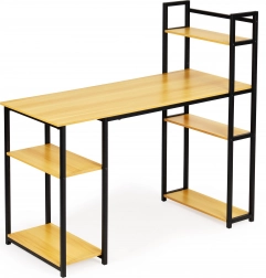 Pisaći stol loft s policama svijetli hrast