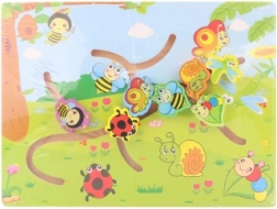 Drveno labirint s životinjama