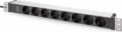 Rack PDU letvica 19" s 8 Schuko utičnica, ulaz IEC C20, 16 A, 230 V, kabel 2 m, aluminijsko kućište