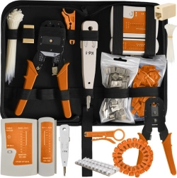 Tester kabela RJ45 RJ11, mrežna set alata, stripalica i krimplerica, 145 komada BIGSTREN