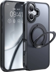 McDodo MagSafe futrola sa stalkom za iPhone 16 Plus crna