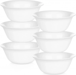 Staklene bijele zdjelice 300 ml, set 6 kom