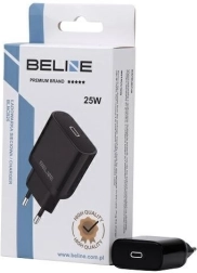 Mrežni punjač 25 W GaN USB‑C PD 3.0 bez kabela – crna