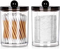 Set posudica za vatirane štapiće i blazinice za skidanje šminke, 2 kom