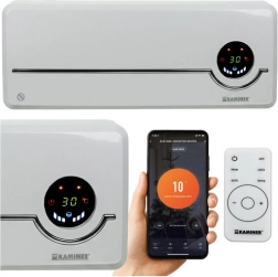 Zračna zavjesa KAMINER AIRO s električnim grijanjem i Wi‑Fi, zidna