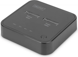 Dvostruka priključna stanica za SSD M.2 NVMe s izvanmrežnim kloniranjem, USB‑C, crna