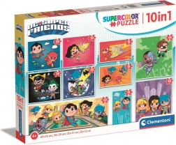 Puzzle DC Super Friends 10 u 1 CLEMENTONI