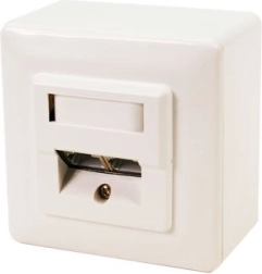 Utičnica nat/subt. CAT5e 2xRJ45 ekranirana