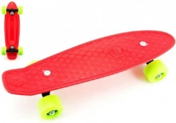 Pennyboard 43 cm s metalnim osovinama, nosivost 60 kg – Crveni