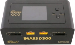 Pametna dvokanalna punjačica Gens Ace IMARS D300 G‑Tech AC/DC 300 W / 700 W – crna