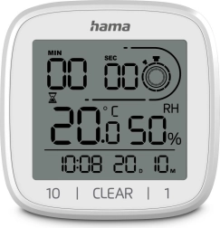 Elektronički kupaonski sat s termometrom i higrometrom