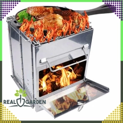 Sklopiva raketna kamping peć s roštiljem