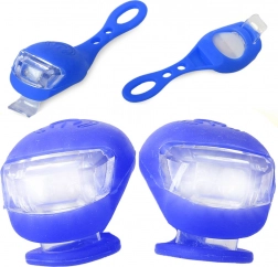 Silikonska LED svjetla za bicikl, vodootporna, 2 kom