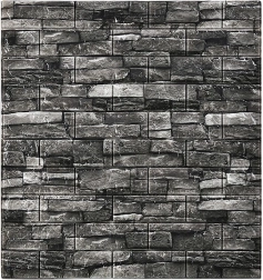 Samoljepljivi 3D zidni paneli cigleni uzorak siva pjena