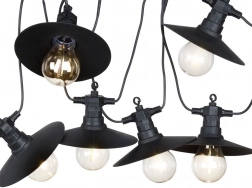 Vrtna svjetlosna girlanda 5,5 m sa 6 LED žarulja, IP44, toplo svjetlo